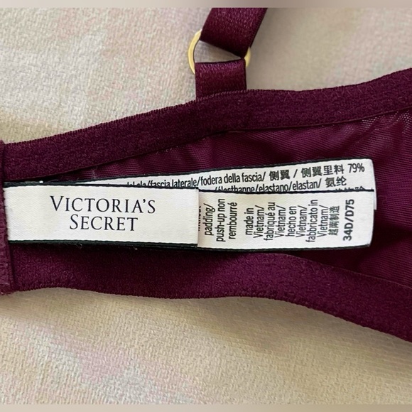 Victoria’s Secret Dream Angels Lightly-Lined Floral Embroidery Demi Bra, 34D - Picture 13 of 16